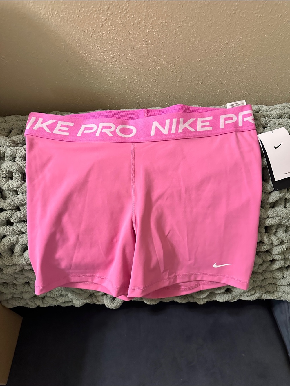 Nike Pro Women's Pink Compression Bike Shorts